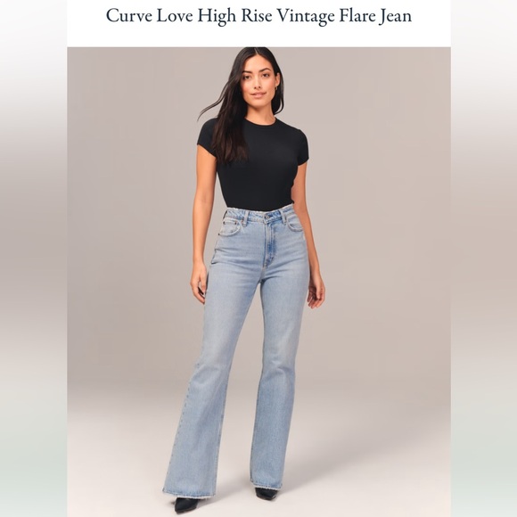 Abercrombie & Fitch 70’s Ultra High Rise Vintage Flare jeans - Picture 1 of 9